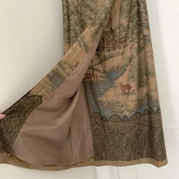 Vintage Womens Polo Ralph Lauren Skirt Western Dog Country Style - Size 16 EUC - Picture 6 of 16